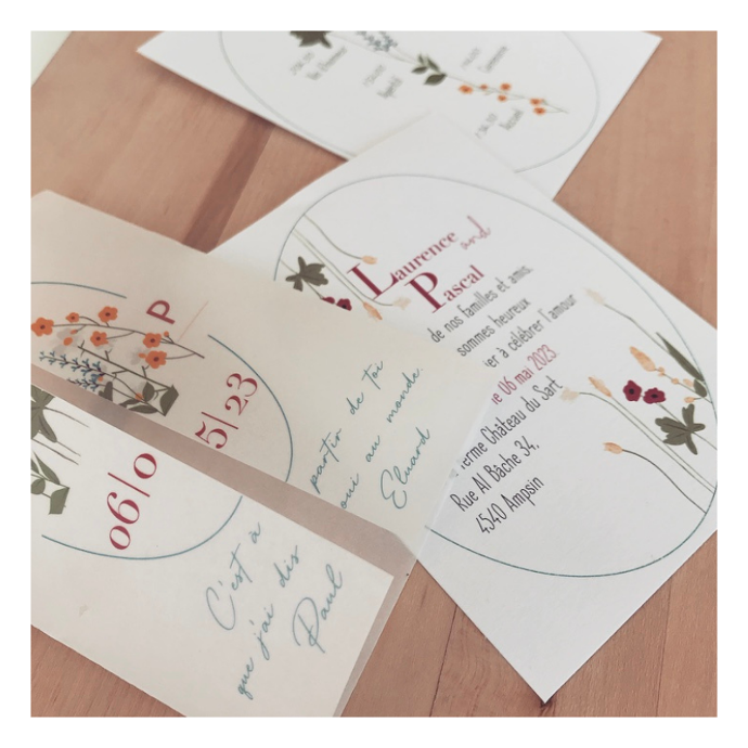 Atelier Valentine invitation mariage