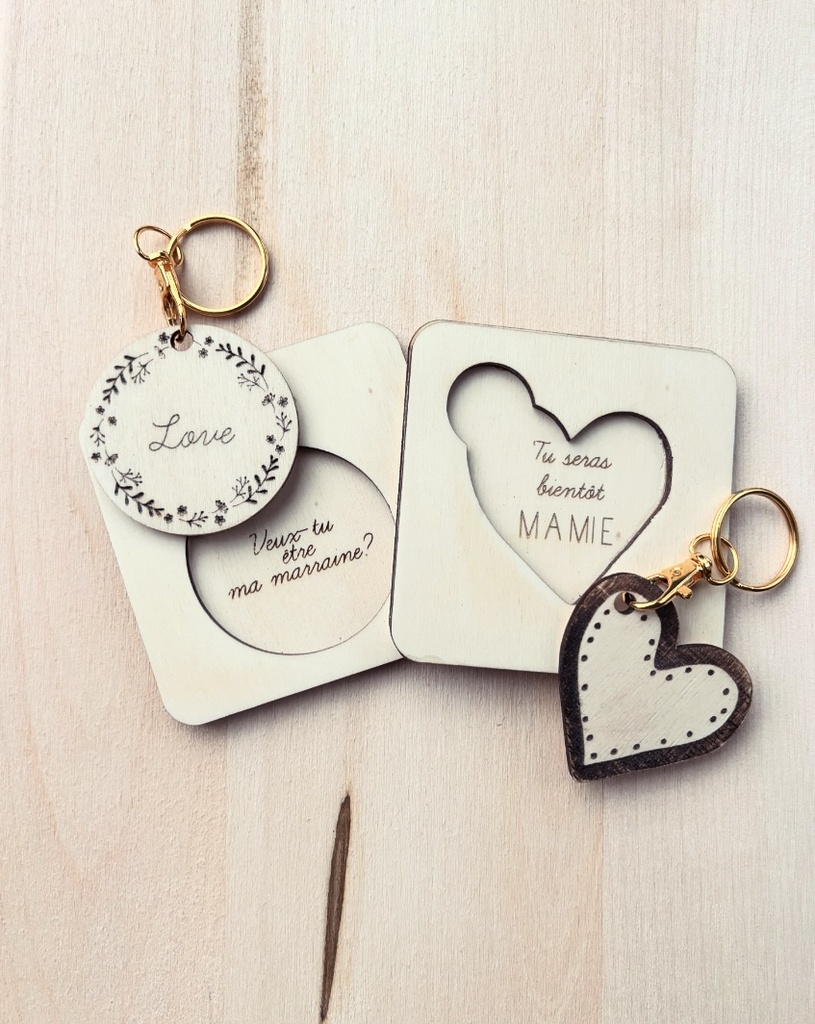 Carte Surprise avec Porte-Clé